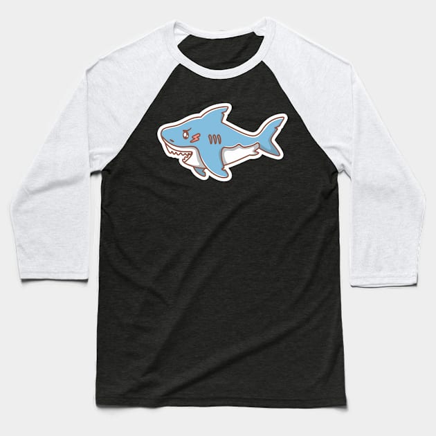 SLIDESHARKZ Baseball T-Shirt by thesensor